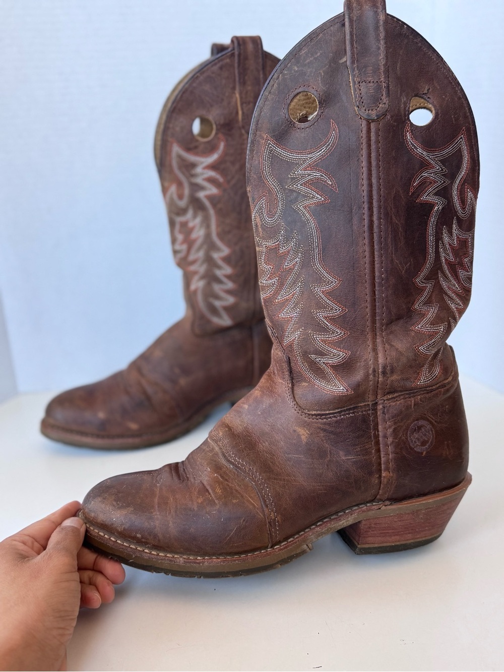 DOUBLE-H WOMEN'S BUCKAROO 12" WESTERN COWGIRL BOOTS SHOES SIZE 10